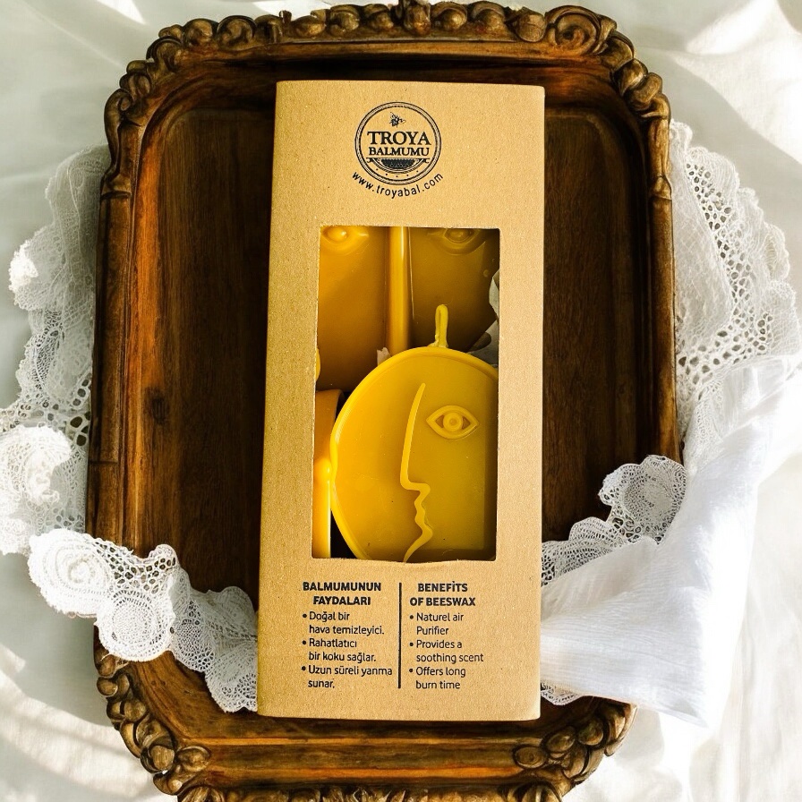 Troya Yüz figürü balmumu 4’lü takım￼